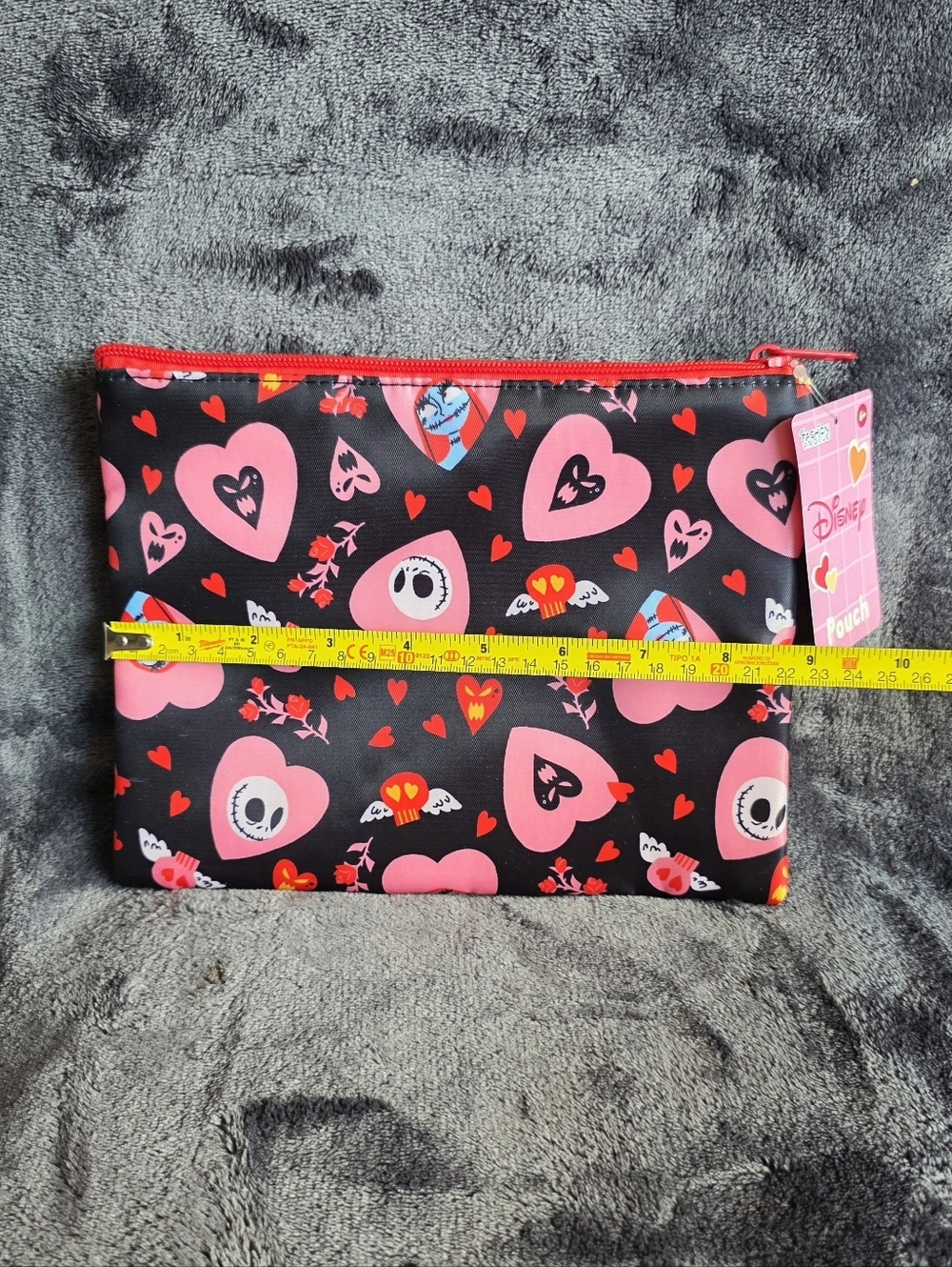 New Valentine's Disney the Nightmare Before Christmas Jack & Sally heart pouch - Picture 3 of 4